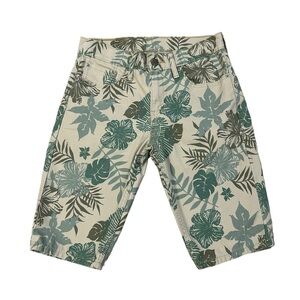 Levi’s 511 Denim Shorts Size 28 Waist Tropical Palm Trees Print Shorts Men’s